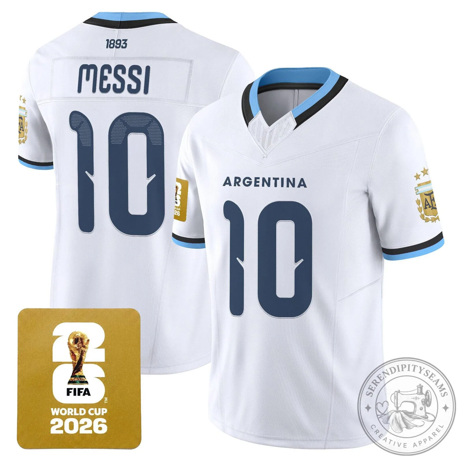 Argentina Lionel Messi 2026 World Cup Navy Blue Football Jersey